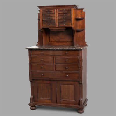 XIXth Century Mahogany Dentist Cabinet