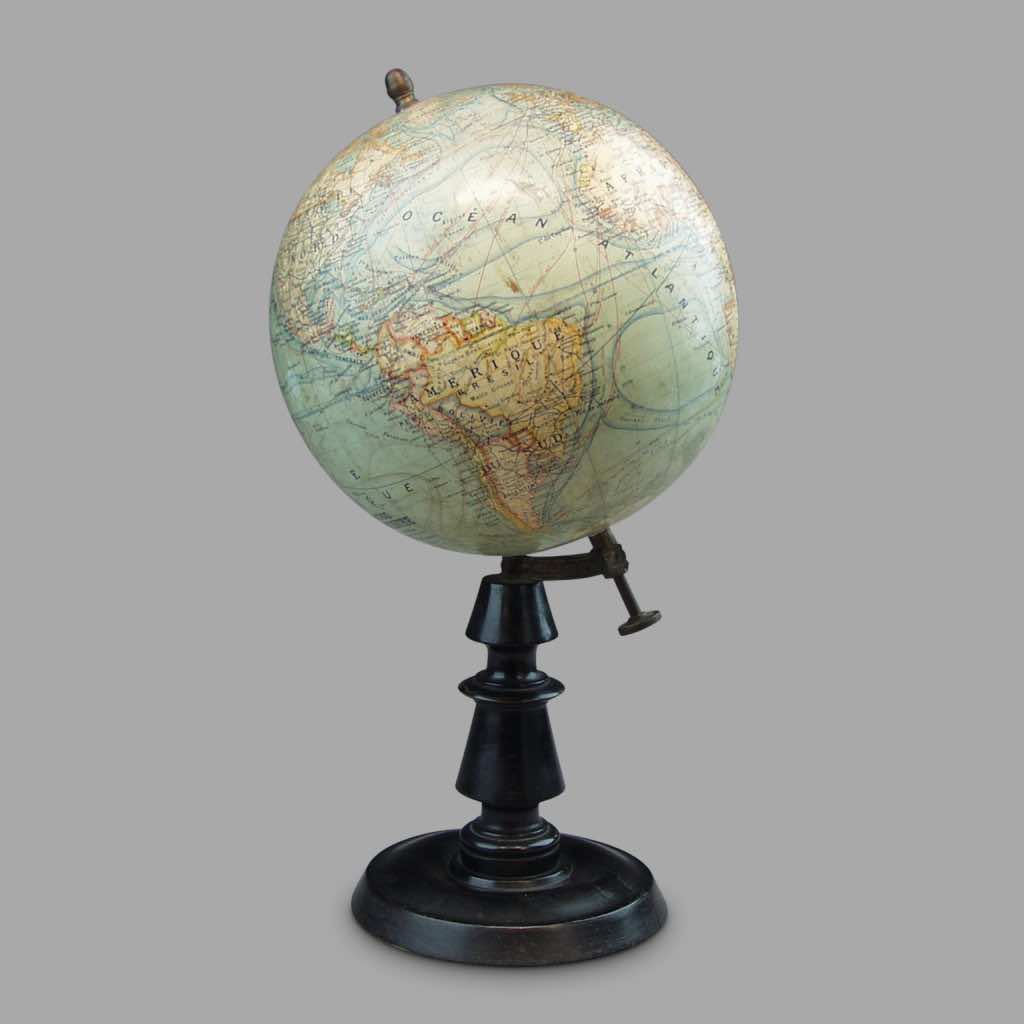 Terrestrial Globe on Ebonised wooden stand