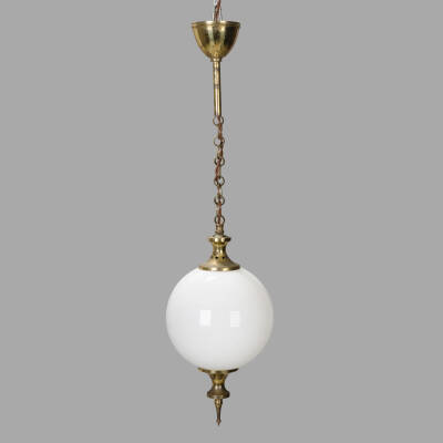 Early XXth C. Brass Pendant Light