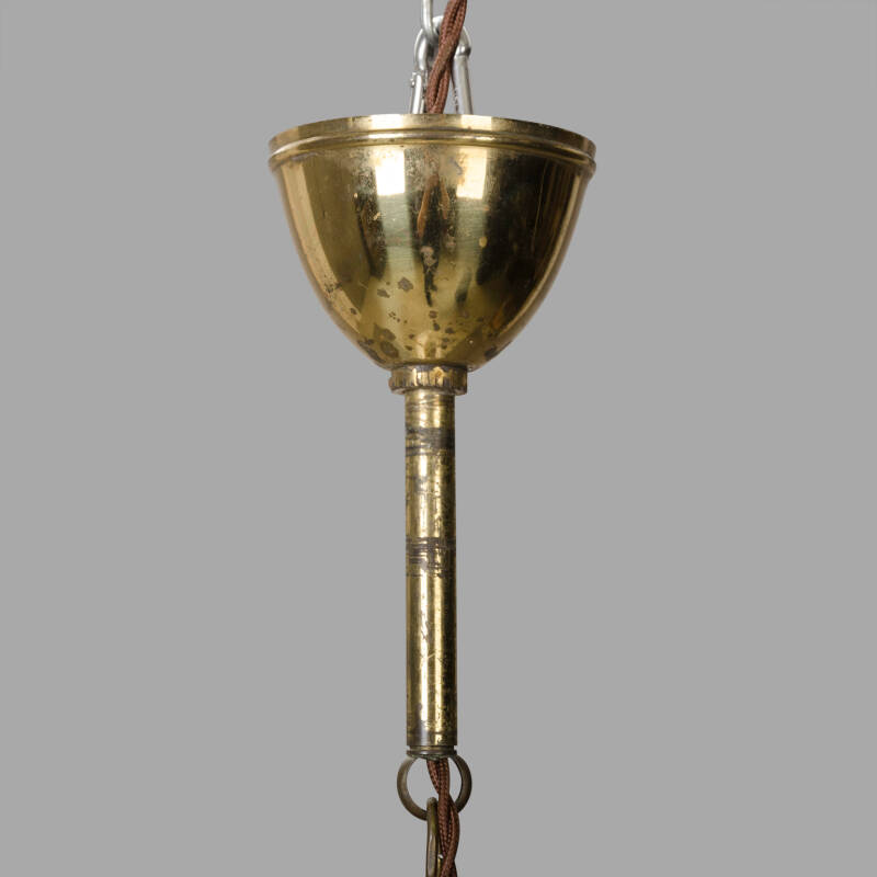 Early XXth C. Brass Pendant Light - Image 5