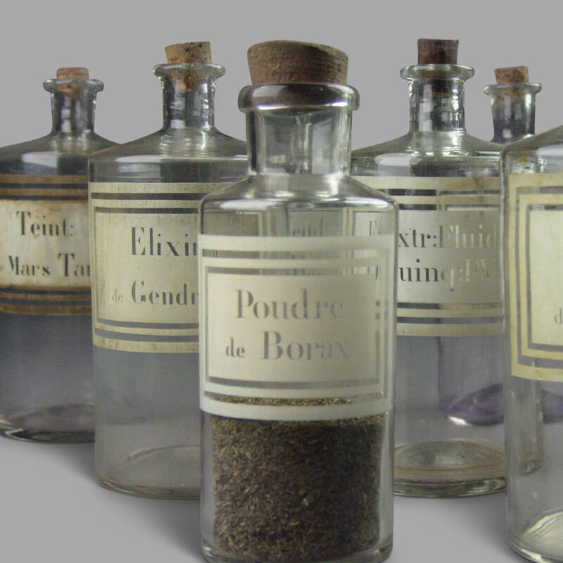 Screen-Printed Glass Pharmacy Bottles - Image 2