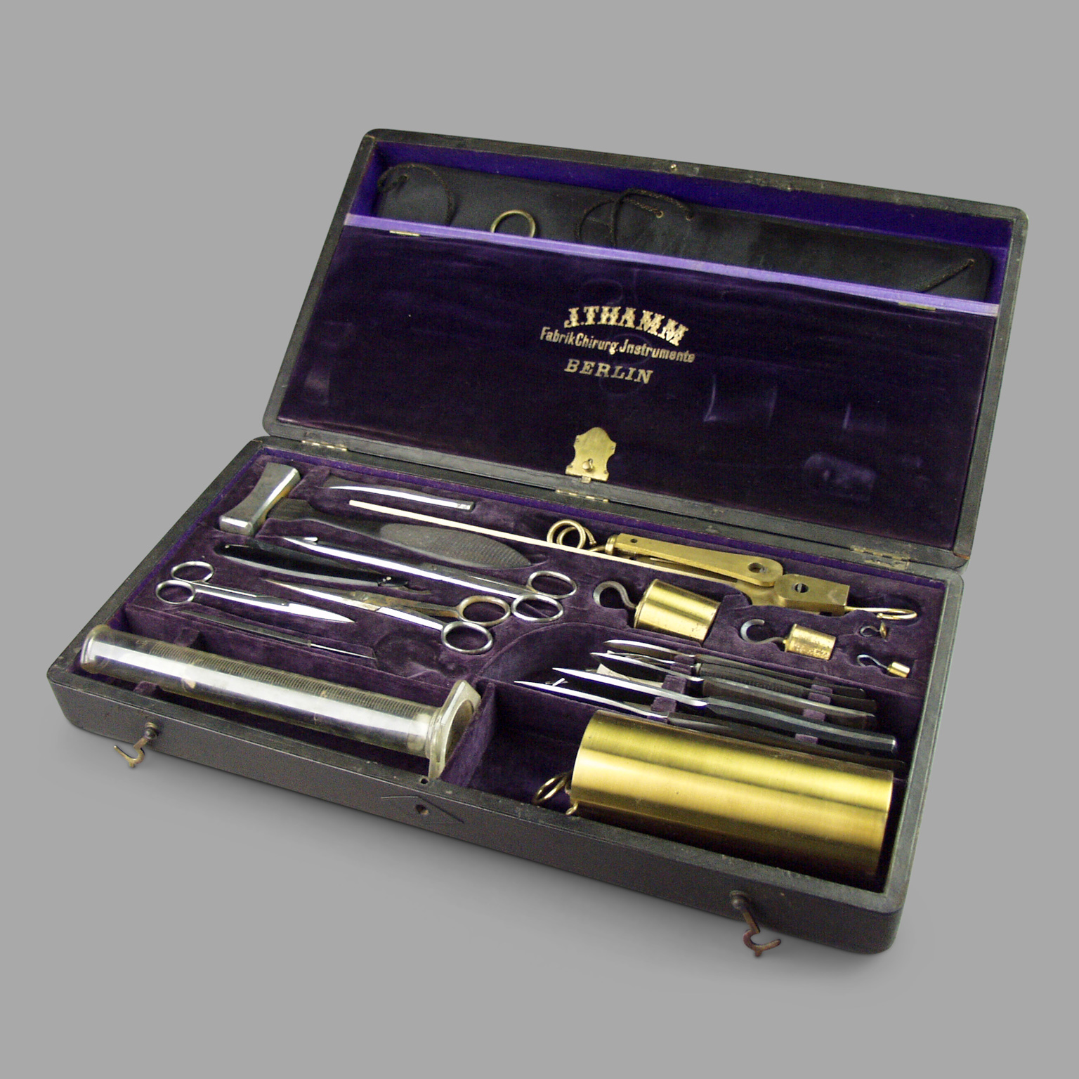 Coffret d’autopsie médico légale XIXe