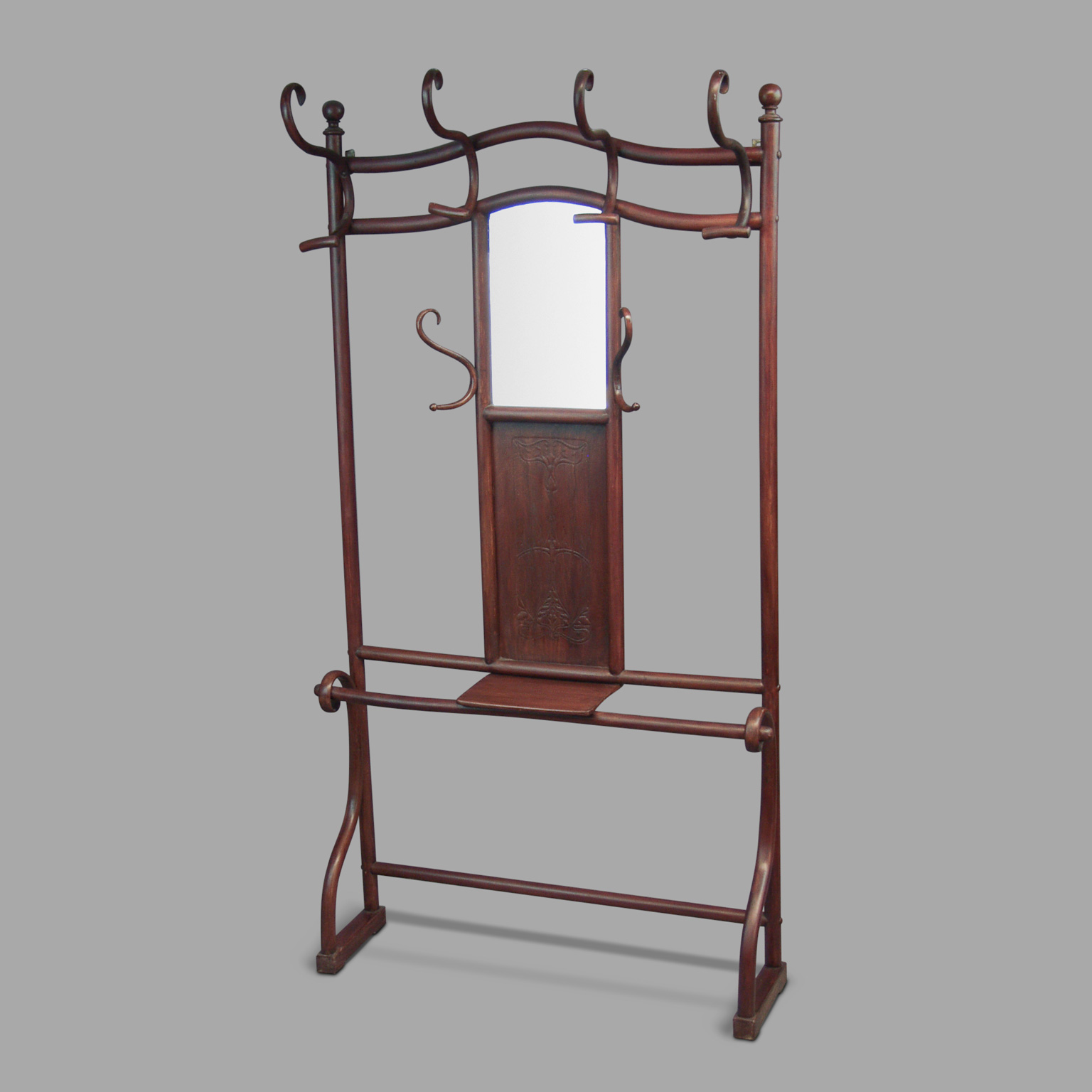 Teinted Beech Tree Thonet Coat Rack