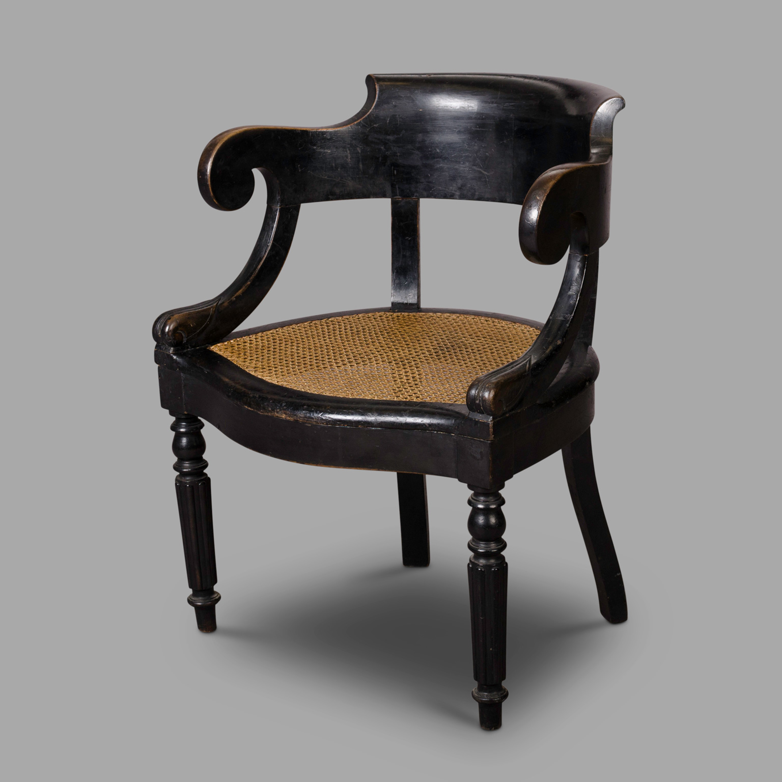 Napoleon III Period Desk Armchair